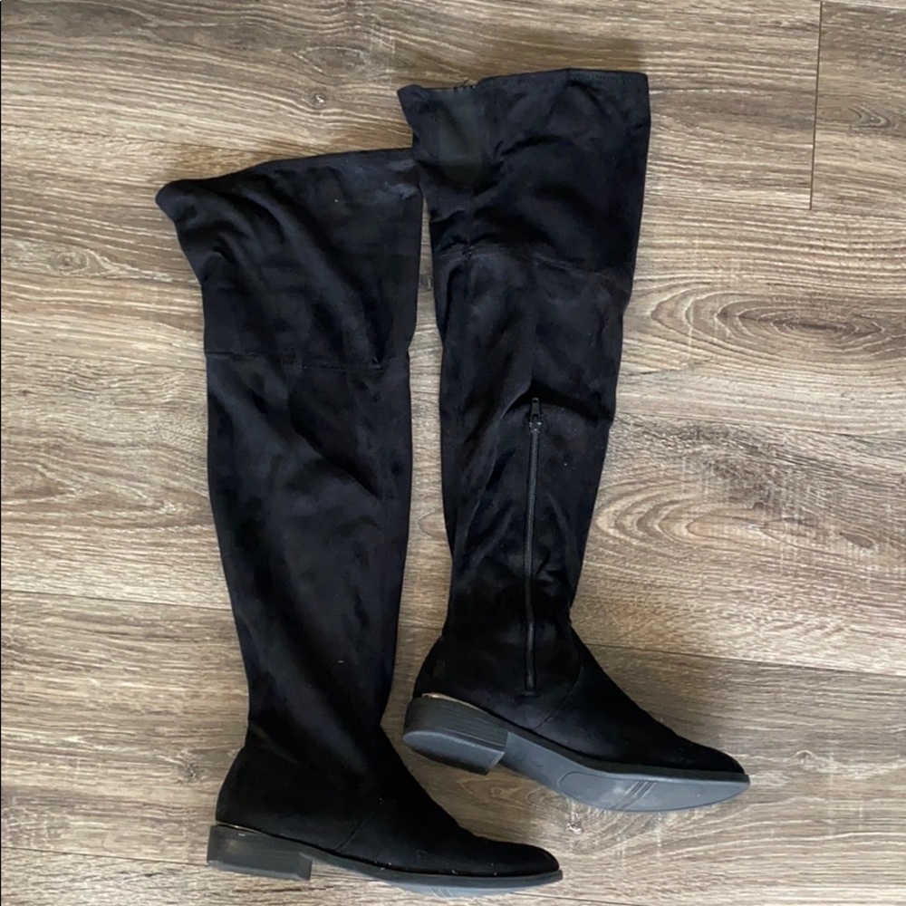 Thigh high Suede boots